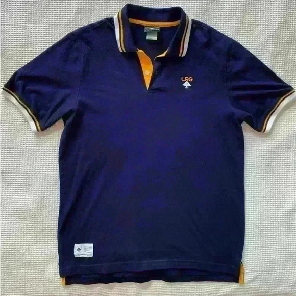 LRG Men’s NWOT Navy Polo Shirt. Size small - Picture 1 of 3